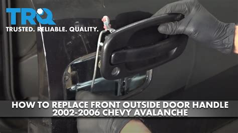 chevy avalanche exterior door handle recall